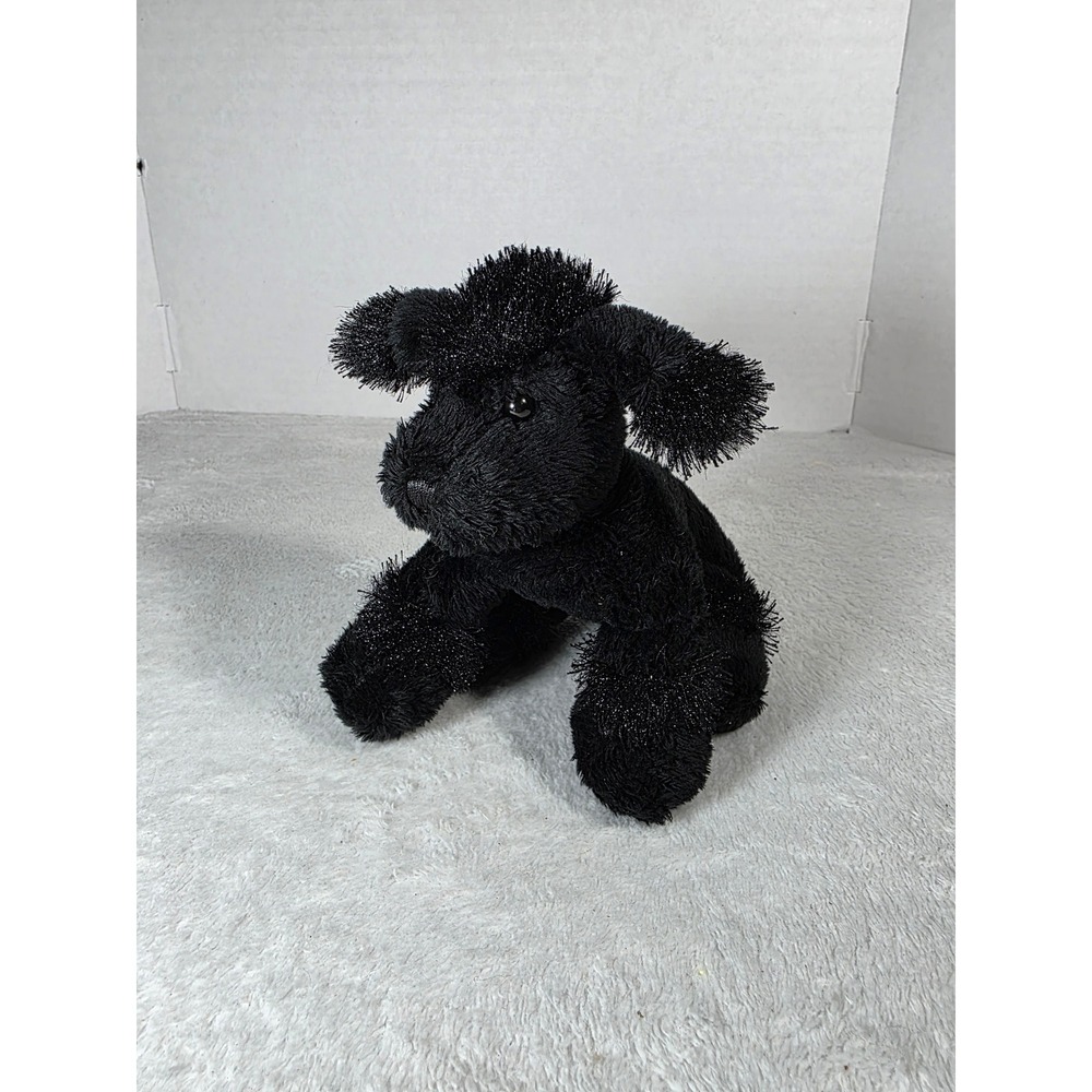Ganz Webkinz Lil Kinz Black Poodle Plush Stuffed Animal HS191 Sparkle Coat
